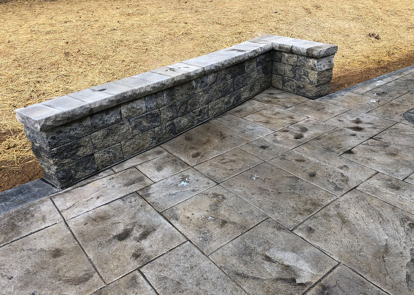 Amanda S. stamped concrete patio project by ASRE photo 1