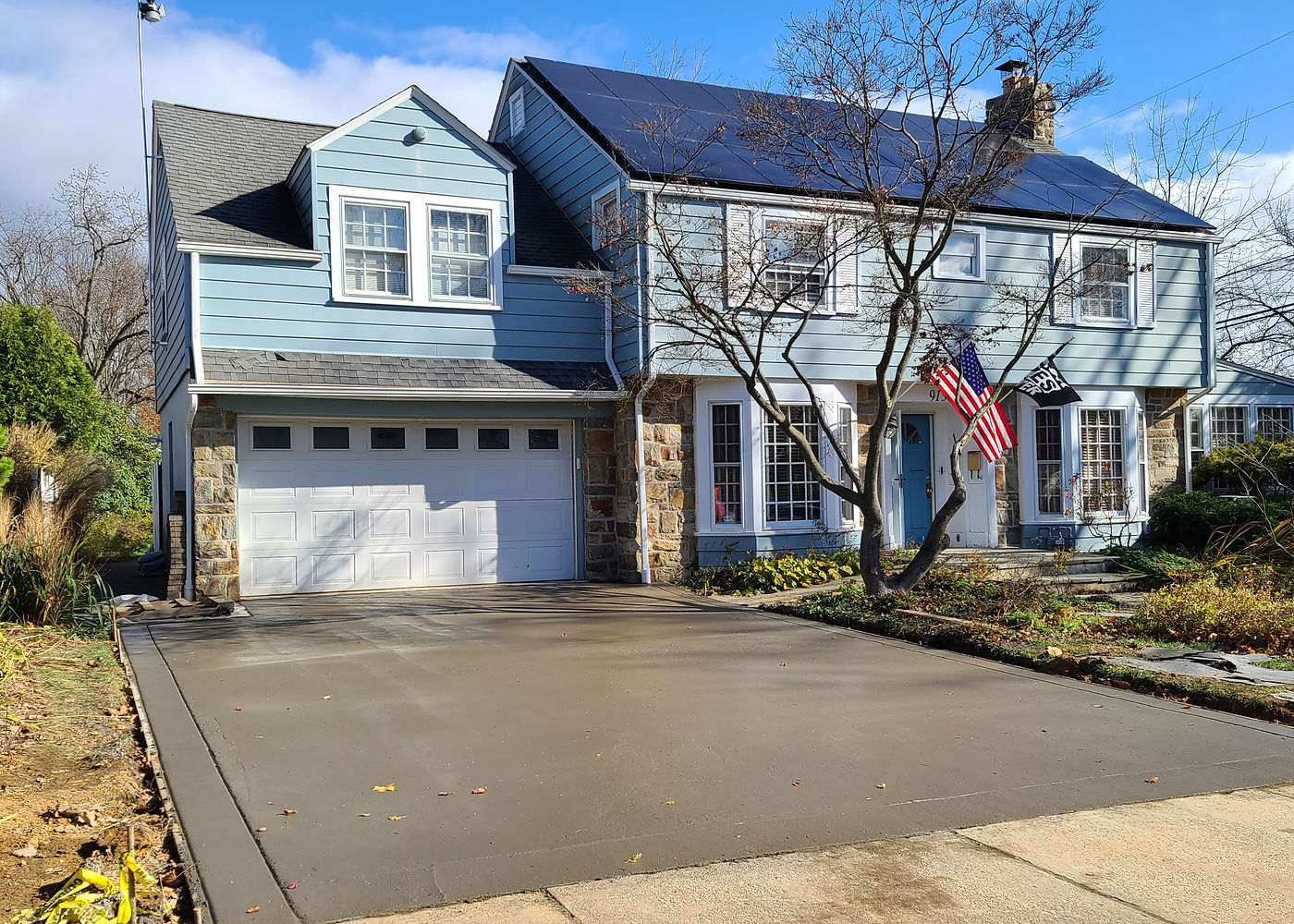 Finished Mr. Smith residential driveway concrete project by ASRE