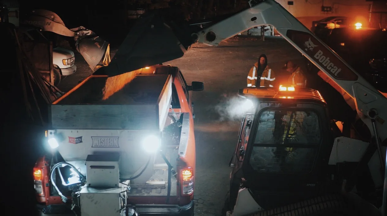 De-Icer Being Loaded Onto a Truck