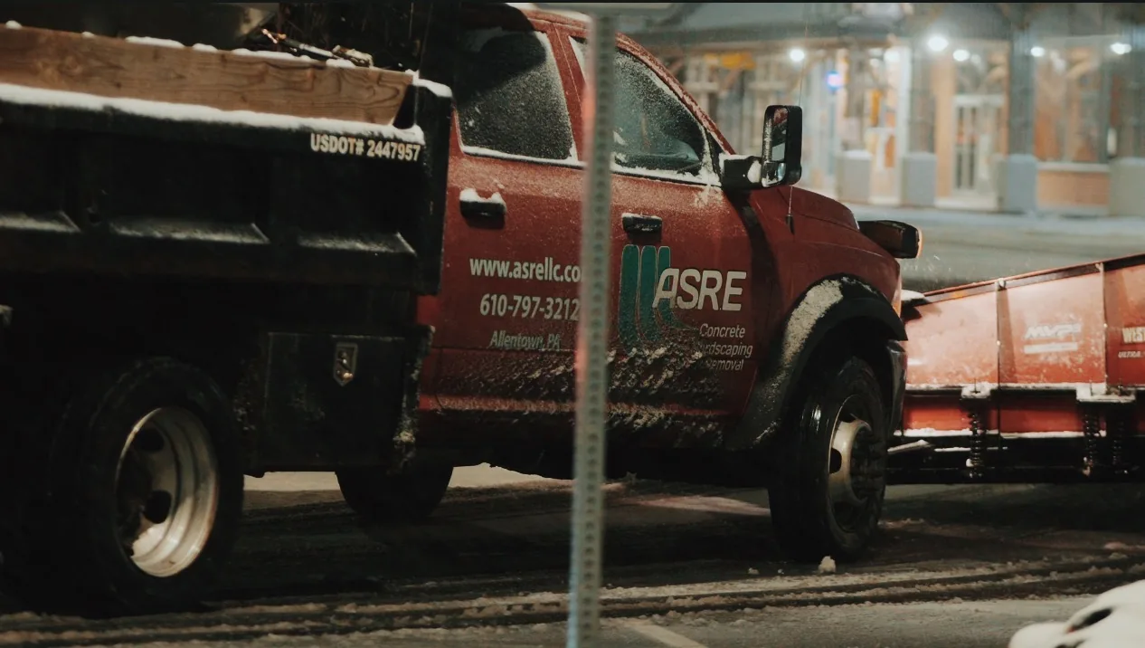 ASRE's Local Snow Removal Crew Clearing Roads